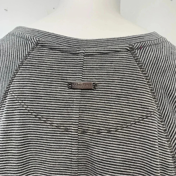 Calvin Klein Performance Blouse Top Woman 1X Stripe Raglan Long Sleeve Quick Dry - Picture 5 of 10